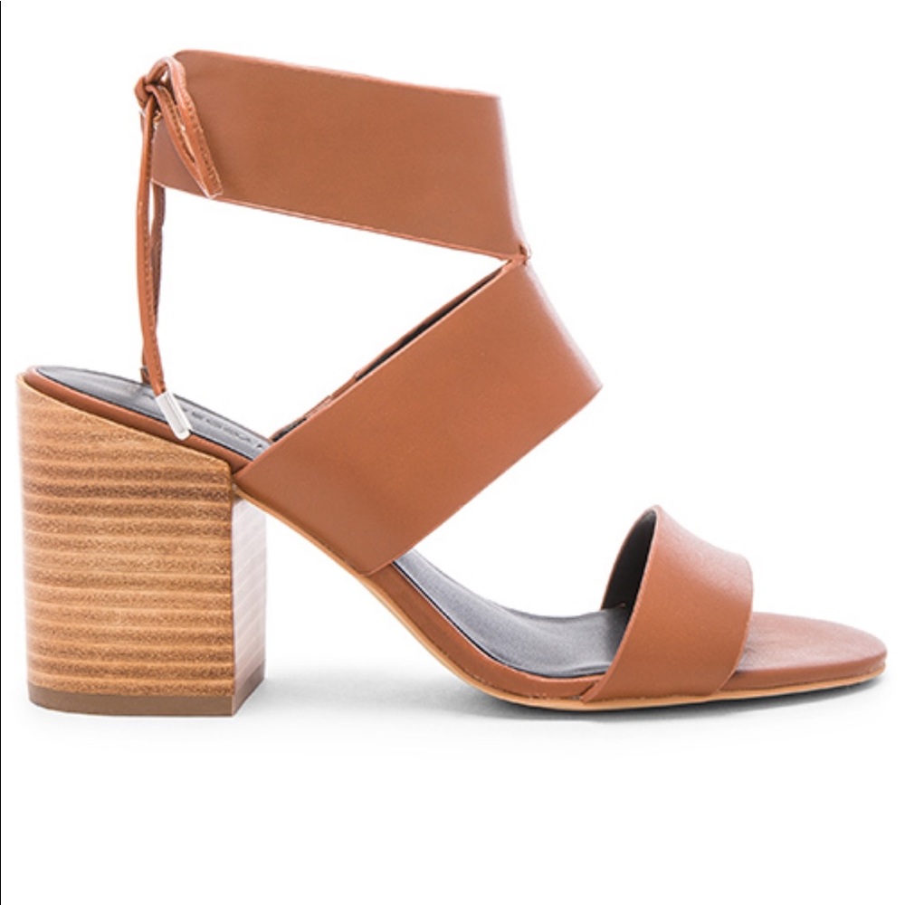Rebecca Minkoff Christy Leather Block Tie Heels, 5 - Picture 9 of 9
